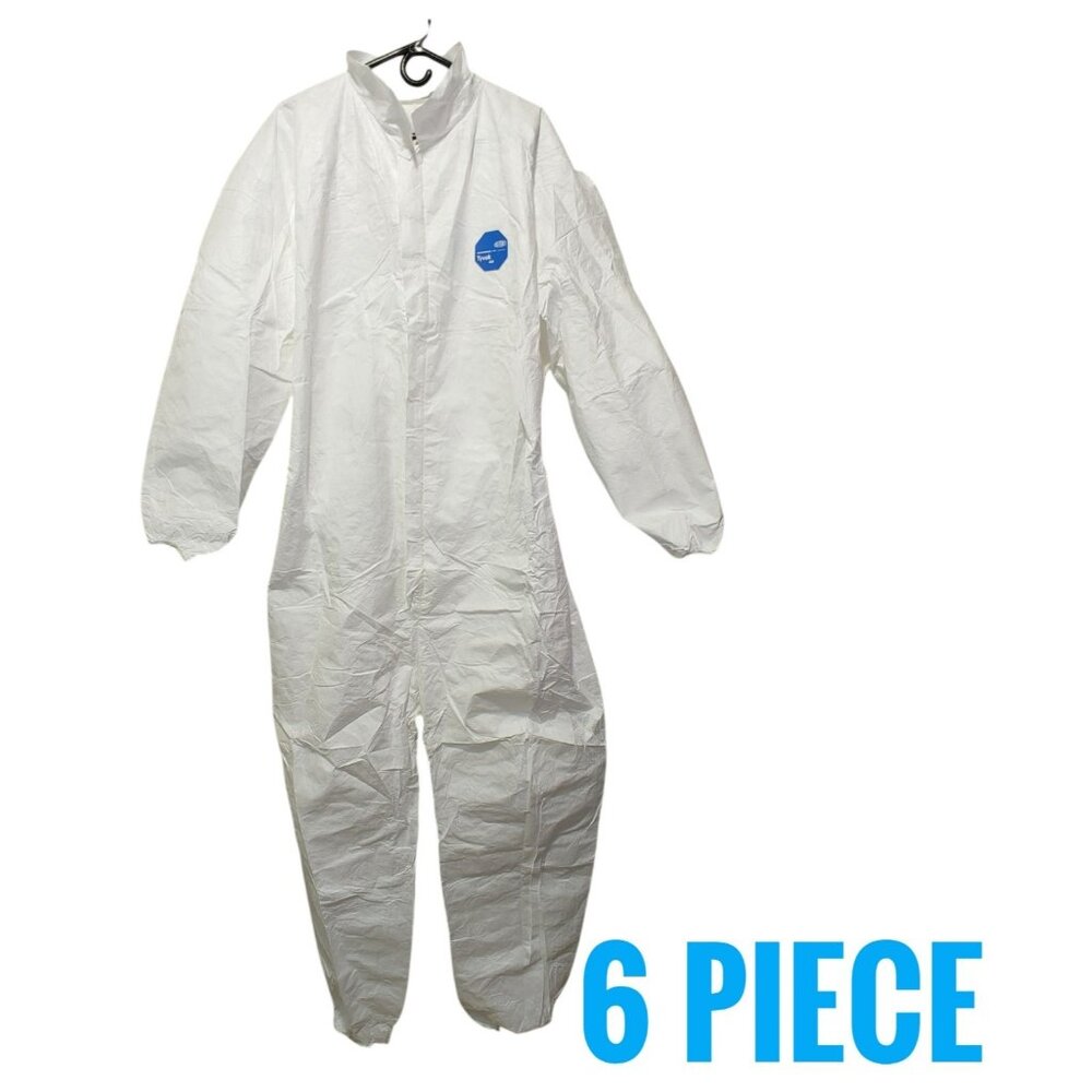 Disposable Painters Coverall White Size 3X (6 pack) READ APPROXIMATE...